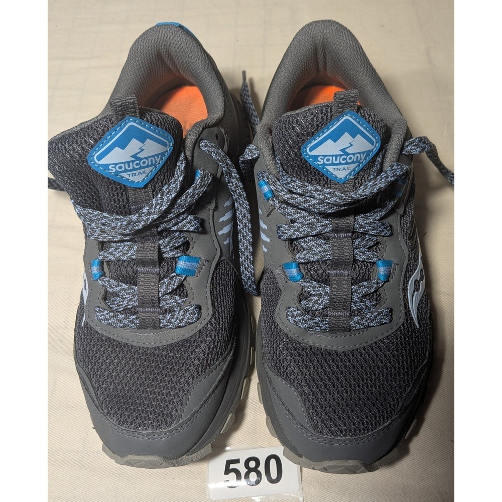 Saucony Excursion TR 15 Gray Blue Breathable Low Top Trail Running Sneakers